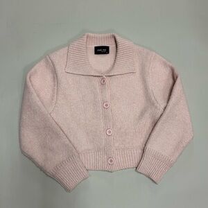 Blush Pink Knit Cardigan